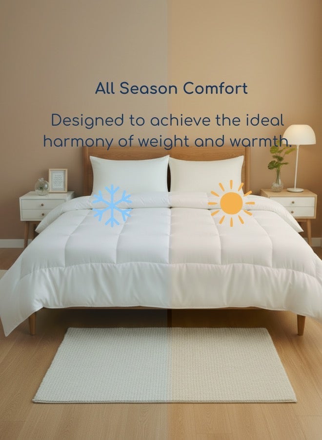 LUNA Home Select size (King (220x240cm), Queen (200x230cm), Single (160x210cm). Hotel quality Comforter, Duvet, Insert , White, All-Season. - Image 4